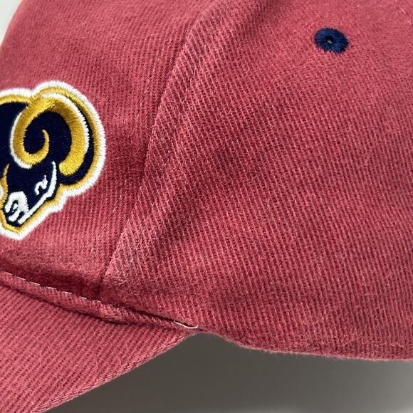 Vintage Y2Ks Los Angeles LA Rams Hat Cap NFL Game Day Football Strapback White - Picture 6 of 11